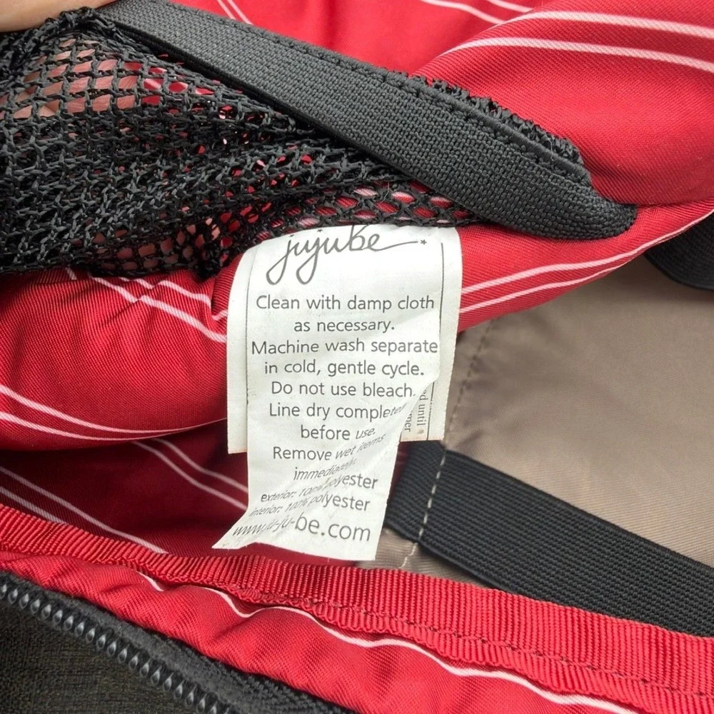 Ju-Ju-Be Gray Backpack Diaper Bag Travel‎ Organizer Multi-Pocket